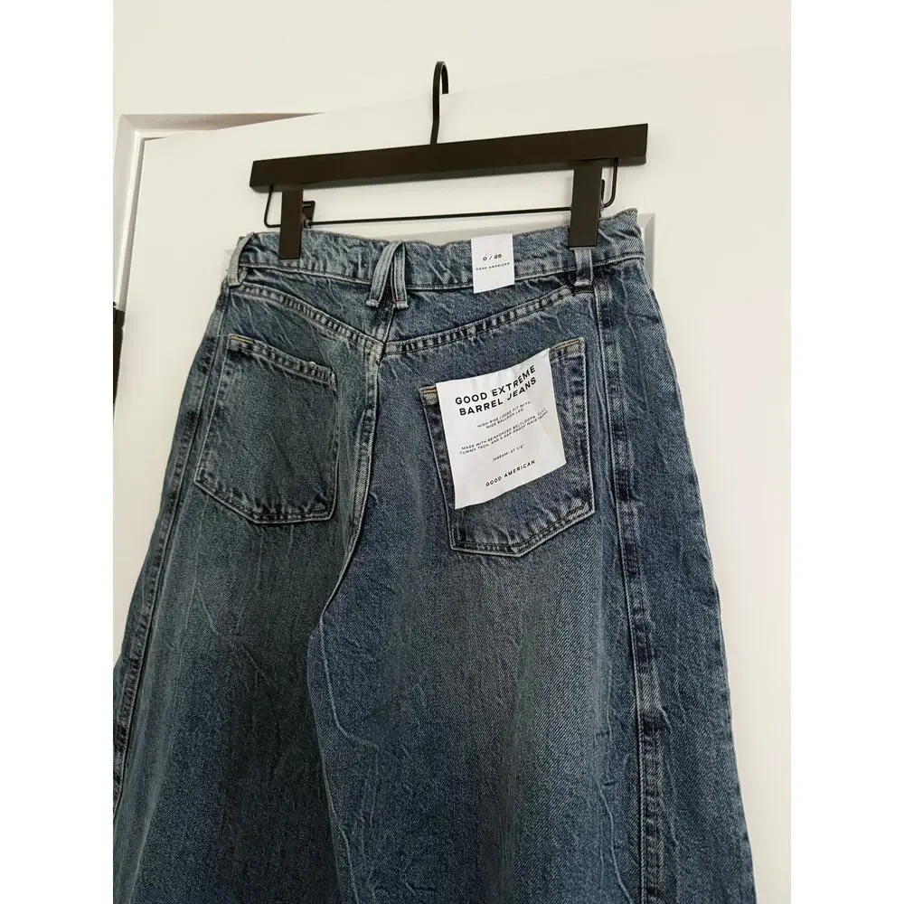 $179 New Good American Good Extreme Barrel Jeans - 0 / 25
